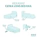 Regalo Safety 54” Extra Long Hideaway Bed Rail Guard for Toddlers, Toddler Bed Rail with Reinforced Anchor Safety System, 20” Tall Bed Safety Rail, Fits Twin, Full & Queen Beds