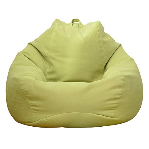 N/T Ghopy Cubierta de Puf Pera (sin relleno!!!) Puf de sala de estar, para sofá grande, sillón de salón, tumbona, interior, exterior, azul, para adultos, niños, XXL (100 x 120 cm)