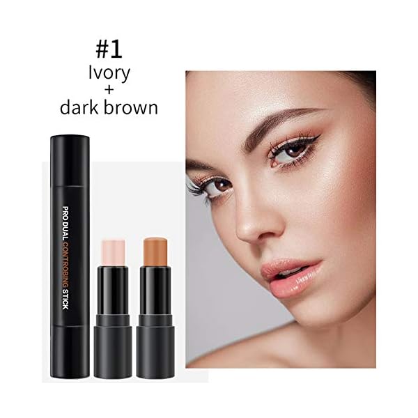 ONLYOILY-Contour-StickConcealer-Contour-Highlighter-StickCruelty-Free-Makeupdouble-end-face-make-up-concealer-contouring-sticks-cream-Waterproof-Professional-Makeup-Cream-Contour-Stick-01 ONLYOILY Double-End Contour Highlighter Stick, Face Contour Makeup Contouring Sticks Cream Concealer (1)