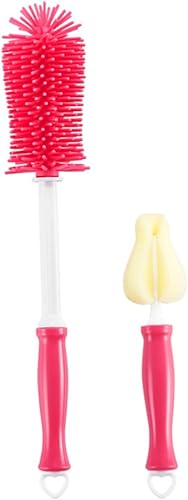 Miniatura 7 de Toyvian Cepillo de limpieza para biberones, juego de 2 piezas para facilitar la limpieza y el mantenimiento