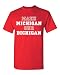 Make Michigan Our Bichigan Adult T-Shirt Tee (X-Large, Red)