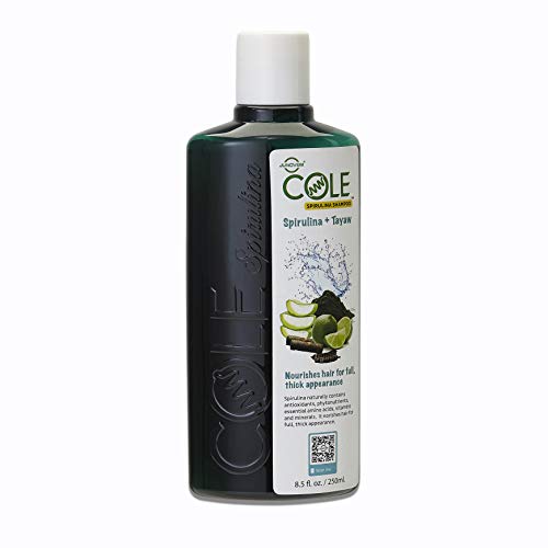 JUNOVEM COLE Spirulina Shampoo, with Aloe Vera, Tayaw 8.5 fl. oz. Superfood Shampoo For Men & Women, Nutrient-rich hair loving ingredients