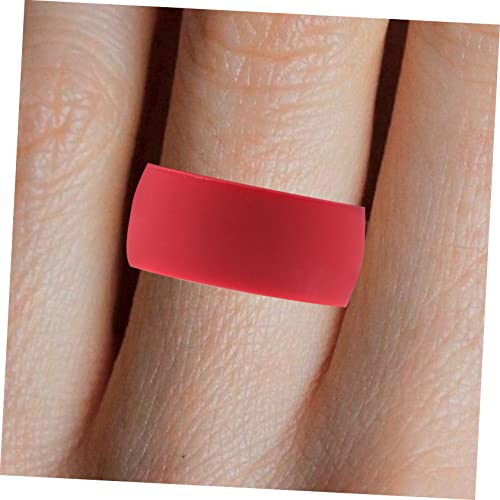Anillo de dedo flexible de gel de sílice para evitar alergias 6
