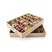 Santa's Bags [Christmas Ornament Storage Box with Dividers] - (Holds 48 Ornaments up to 3 Inches in Diameter) | Acid-Free Removable Trays with Separators | 2 Removable Trays - (Cross Stitch)