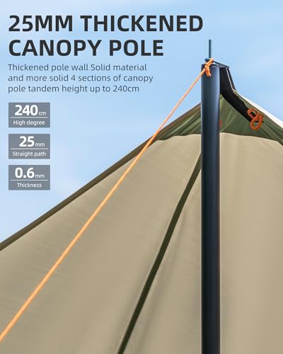 Carpa playa camping 10-12 personas 13.78x14.1ft impermeable miniatura 3