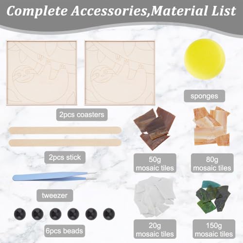 Kit de mosaïque débutant WEBEEDY avec instructions pour réussir sans stress