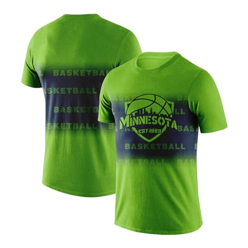 Lztgift Camiseta de basquete City Silhoutte Shield Basketball Gradient Shirt Pull On Apparel Gift fo