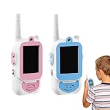 Kinder Video Funkgeräte,2-Teilige Gegensprechanlage Mit Reichweite - Outdoor Video Funkgeräte Für Draußen,Für Familienspiele Outdoor Spielzeug Weihnachten Geburtstag Mädchen
