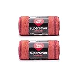 Red Heart Super Saver Ombre Hot Sauce Yarn - 2 Pack of 10oz/283g - Acrylic - 4 Medium (Worsted) - 482 Yards - Knitting/Crochet, 4.25 x 10.5 x 4.25