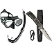 Cressi Perla Mare Premium, Scuba Maschera Snorkel Set, Prodotto in Italia Unisex-Adulto & Vigo Knife, Coltello Professionale Subacqueo per Immersioni E Apnea Unisex – Adulto, Nero/Grigio Lama Silver