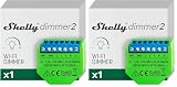 Shelly Dimmer 2, Interruttore Varialuce Senza Fili, Wi-Fi, Nessun Hub o Neutro richiesto, Domotica, Compatibile con Alexa e Google Home, App iOS Android (Confezione da 2)