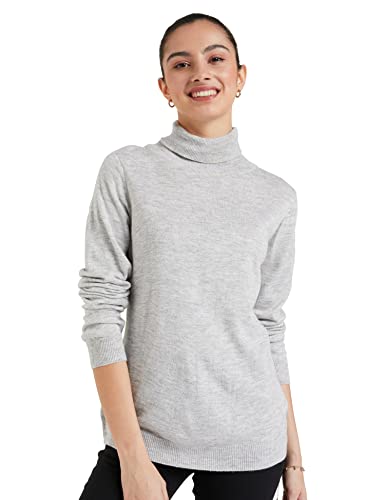 Image of Amazon Brand - Symbol Women's Acrylic Casual High Neck Pullover Sweater