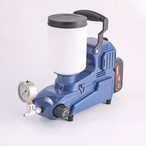 Airless agregat malarski, komercyjny przenośny pistolet natryskowy 2,5 l/min z 3 regulowanymi prędkościami, pojemność 2 l, wąż 5 m, idealny do użytku domowego i profesjonalnego