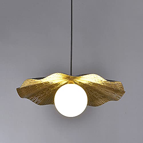Lámpara colgante de techo para comedor con cristal de cobre y altura ajustable