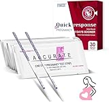 30 Stück Schwangerschaftstest Frühtest, Frühschwangerschaftstest mit Früherkennung von 10 mIU, Pregnancy Test, ultraempfindlicher Schwangerschaftstest