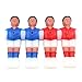 F Fityle 4 Pezzi Calcio biliardino sostituzioni biliardino Uomo con Palla da Ragazzi Uomo Giocatore di Calcio Calcio Balilla di Ricambio , 2 Rossi 2 Blu