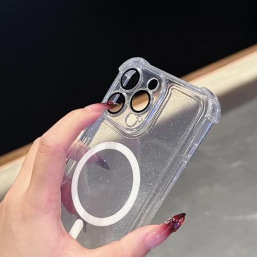Coque de téléphone silicone souple iPhone 16 transparente magnétique pour chargeur - 6