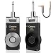 Getaria Wireless Guitar System Rechargeable Digital Transmitter Receiver Set for Electric Guitar Bass with 3.5mm to 6.35 mm (1/4 inch) Male to Female Stereo cables