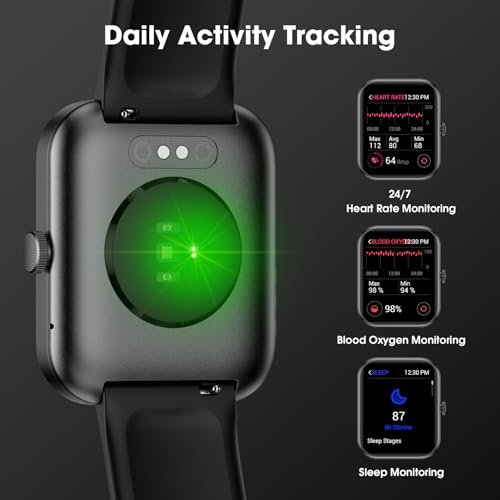 EURANS Smart Watch 45mm, AMOLED Fitness Watch with Heart Rate/Sleep Monitor Steps Calories Counter, IP68 Waterproof Activity Tracker Compatible with Android iOS - Thumbnail 2