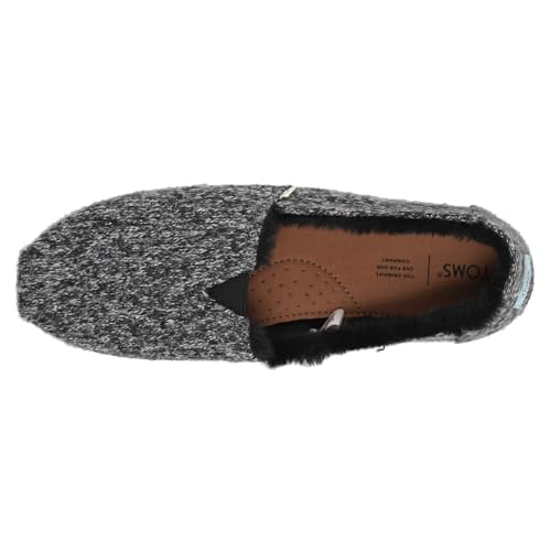 TOMS Womens Alpargata Cozy Belmont Slip On Flats Casual - Black4