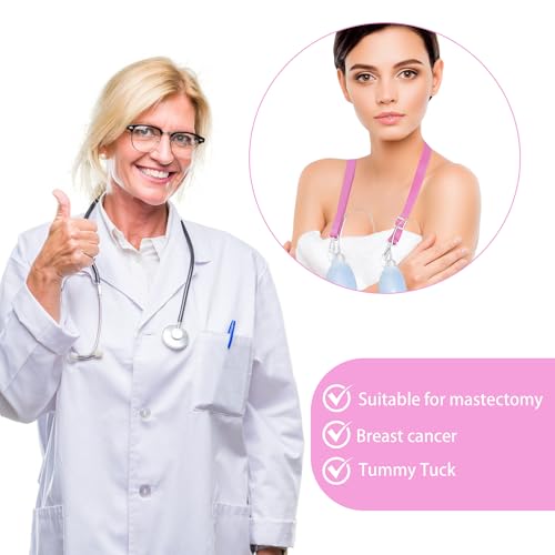 Image of 2 PCS Shower Lanyard for Mastectomy Drain Holde,Breast Cancer /Abdominal Debridement /Tummy Tuck Patients Surgical Drain Holder, Surgery Recovery Management, Drain Holder After Tummy Tuck,ShowerLanyard