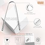 MasterMedi Tongue Scraper for Adults, 100% Stainless Steel & Copper Tongue Scrubber for Bad Breath, Easy to Use, Tongue Cleaner for Oral Care & Hygiene (Combo-2) - Image 4