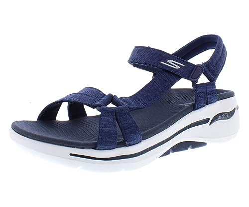 Skechers Go Walk Arch Fit Elite Womens Shoes Size 6, Color: Navy