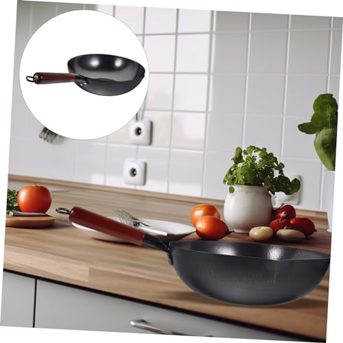 Wok de hierro antiadherente COLLBATH para cocina miniatura 3