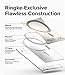 Ringke Magnetic Side Slot Card Holder [Compatible with MagSafe Wallet] Lightweight Hard Phone Wallet for Photocard Accessories ID Credit Card Holder for Phone Case - Clear Mist