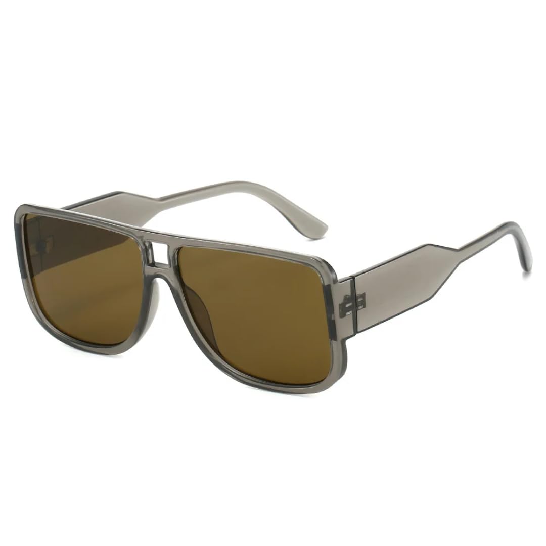 Lunettes de soleil rétro double pont Gary Tea UV400 - 8