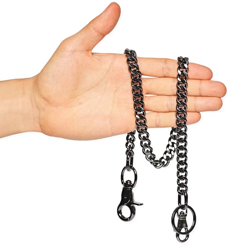 Image of newtro Wallet Chain Men Women Boy Girl, Biker Motorcycle Pants Jean Punk Long Key Chain Black Gold Silver 26 Types