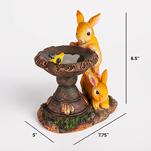 Garden Bunny Statues, Solar Garden Statue Outdoor Decor, Rabbit Garden Statues And Figurines, Outdoor Statues And Sculptures For Lawn, Yard, Patio, Porch, And More #TOP6