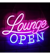Amazon.com: Kullneon Lounge Open Neon Sign VIP Lounge Neon Light