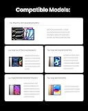 Stylus Pen for iPad(2018-2025)-2X Faster Charge Pixel Precision, Tilt Sensitive Stylus Pen Compatible Apple iPad 11/10/9/8/7/6th Gen, Pro 12.9/11/13 Inch M4, Air 3/4/5/M2/M3, Mini5/6, White - Image 4