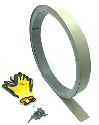 Eagle 1 Economy Aluminum Flashing Coils (2.25 x 270 LF .019 Thickness) Roofing Drip Edge, Window Trim, Roof Flashing - 100 Matching 1/2 Screws, 1/4 Hex Bit & Gloves (2.25 x 270, Clay)