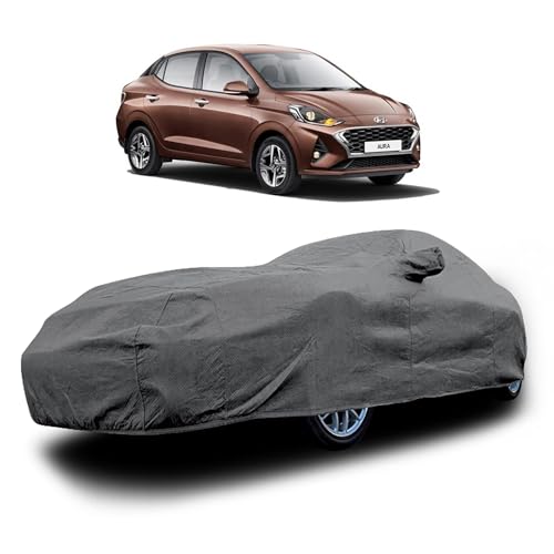 Image of Heavy-Duty Car Cover for Compatible with Hyundai Aura (2023 to 2025 All Models) Deluxe Car Protection Cover - Waterproof & UV-Resistant All-Season Exterior Protection