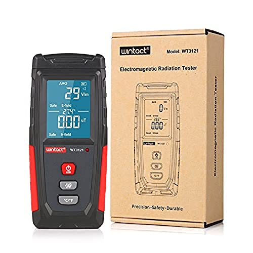 ゴーストハンティング用の電磁界放射線検出器テスターEmfメーター充電式ハンドヘルドポータブルカウンターエミッション線量計コンピューター,Wt3121-グレーボックス,Super