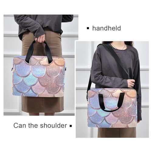 Funda portátil para laptop ALAZA con diseño escamas de sirena miniatura 2