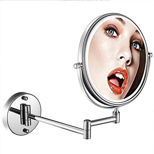Miroir de maquillage mural JCAKES 8in grossissement 10x extensible - 2