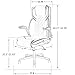 REFICCER Brown Leather Office Chair with Flip up Arms, High Back Ergonomic Executive Office Chairs with Wheels, 90-120° Rocking Office Desk Chair with Lumbar Support, Swivel Task Chairs