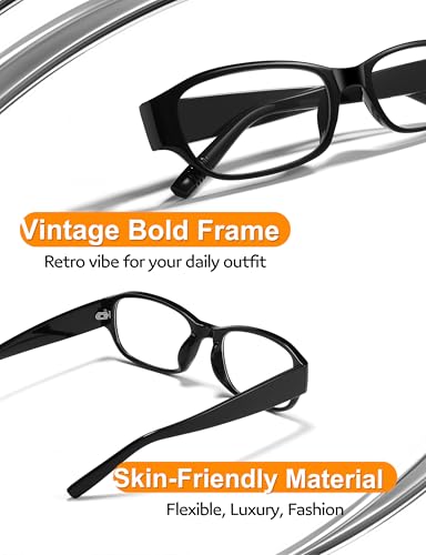 Image of Wide Rectangle Blue Light Glasses for Woman Reduce Eyestrain for Gaming /Computer /Screen