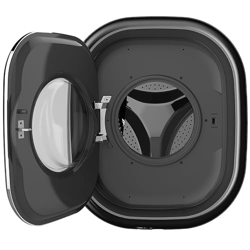 Qiang Mini Wall Mounted Washing Machine,Portable Full-Automatic Laundry Machine 3kg Compact Washer With 8 Modes,for Underwear Socks Apartments Dorms Hotel