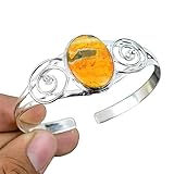 Bumblebee Jasper Bracelet, 925 Silver Bracelet, Handmade Cuff Bracelet, Delicate Silver Bracelet, Ba