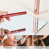 Zoom IMG-2 1 pezzo specchio pieghevole bianco Zoom IMG-2 1 pezzo specchio pieghevole bianco