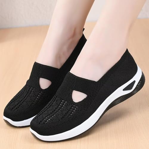 dubuto Women's Walking Shoes 2024 New Wove Breathable Soft Orthopedic Diabetic Comfortable Sneakers for Women Indoor Outdoor Casual Athletic Work Shoes4