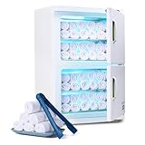 AW 46L 2in 1 Electric Dual Cabinet UV light Sterilizer Hot Towel Warmer Facial Skin Spa Massage Beauty Salon Equipment