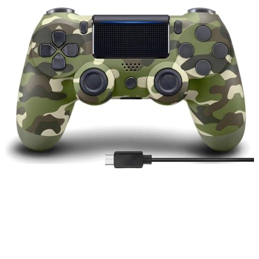 Controle Sem Fio Camuflado Dual Vibration para Joystick de Jogo para PS4/Slim/Pro/PC, Compatível Com PS4 (Verde)