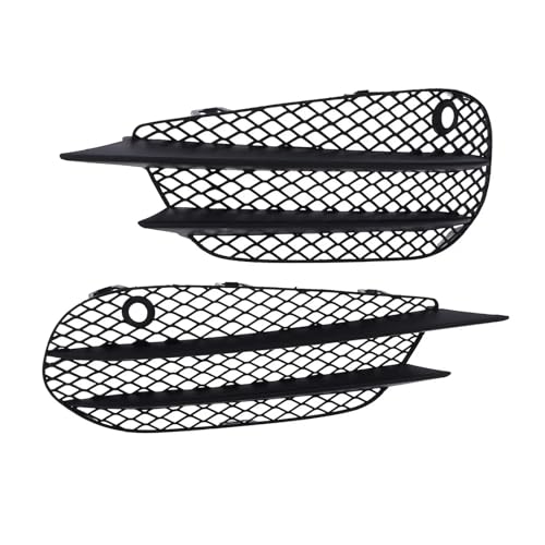 キドニーグリル ブラックフ に適合するCクラス W205 C205 S205 ライン 2015-2018 用 カー用品 フロントバンパー フォグランプ グリル 交換 フロントバンパーグリル