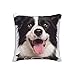 Border Collie poszewki na poduszki 40 cm x 40 cm poszewka na poduszkę sezonowa lato dom sofa sypialnia salon wakacje dekoracja imitacja lniana poszewka na poduszkę dekoracje wiejskie