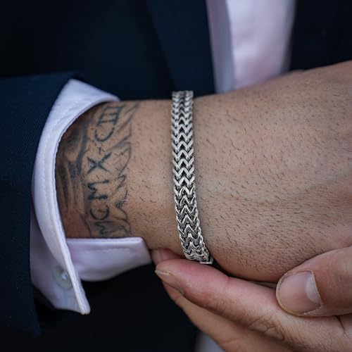 SERASAR | Premium Stainless Steel Bracelet for Men | 316L Surgical Steel | Waterproof | Secure Clasp | Three Colors | Includes Jewelry Box4